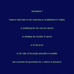 First part of first amendment